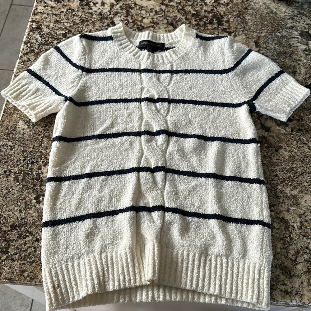 Banana republic striped knit shirt